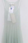 SWAYING/KNIT fishtail patchwork suspender dress SW24SS2L33 light green